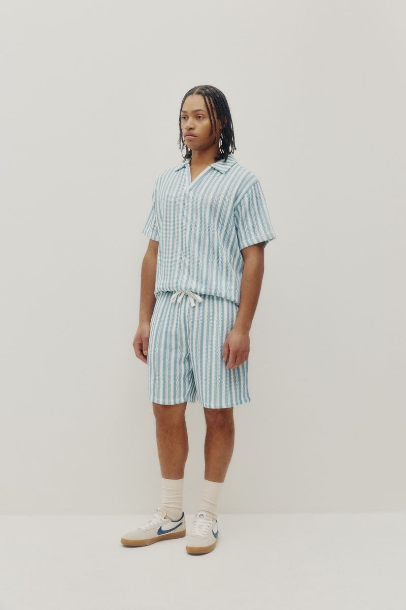 Kuwalla Crochet Stripe Shorts