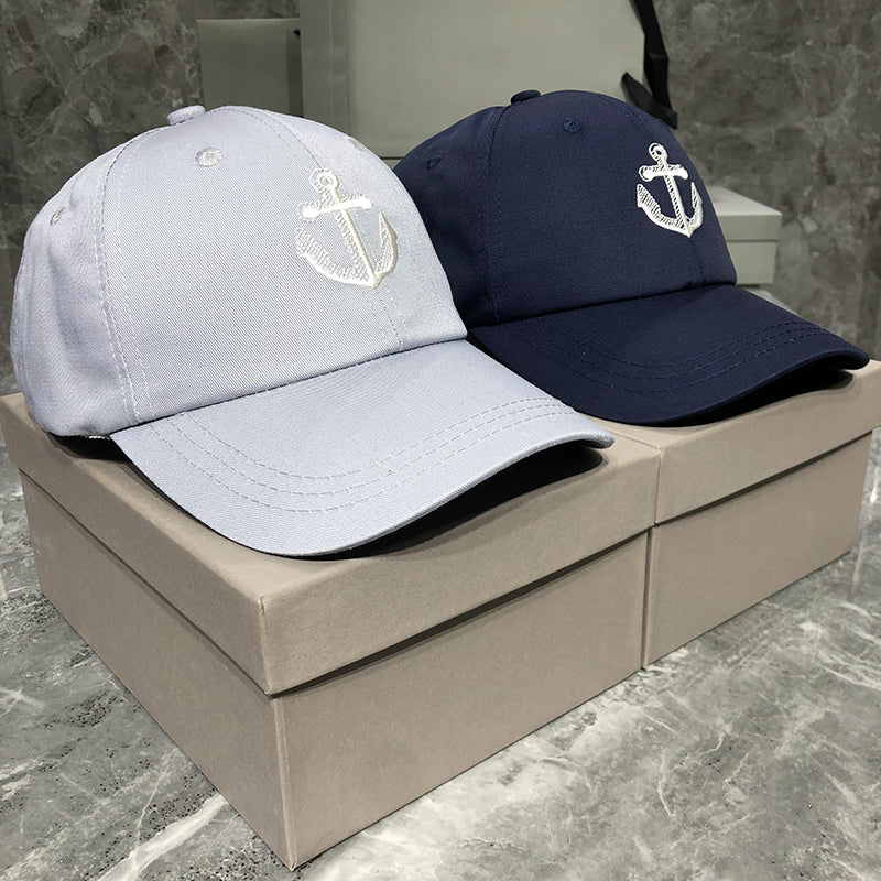 Anchor embroidered baseball cap