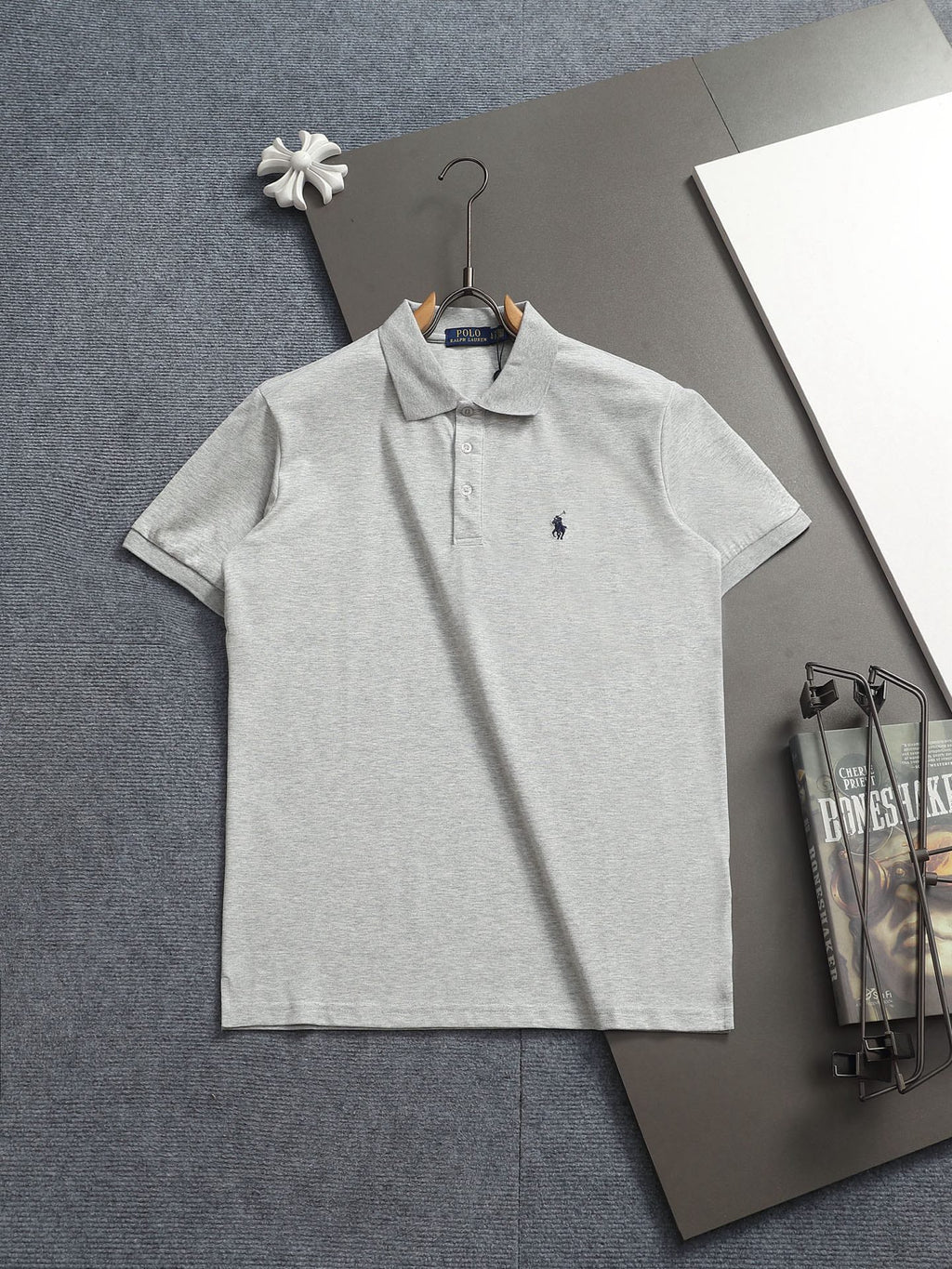 Ralph Lauren Men's White Short‑Sleeve Classic Polo Shirt With Embroidered Pony Logo