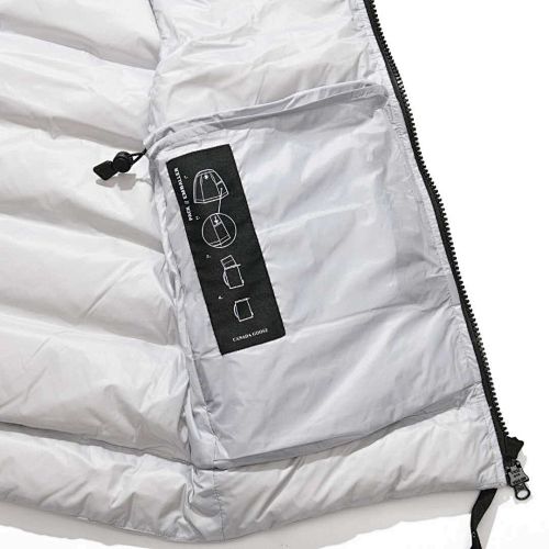 Canada Goose White Quilted Puffer Vest