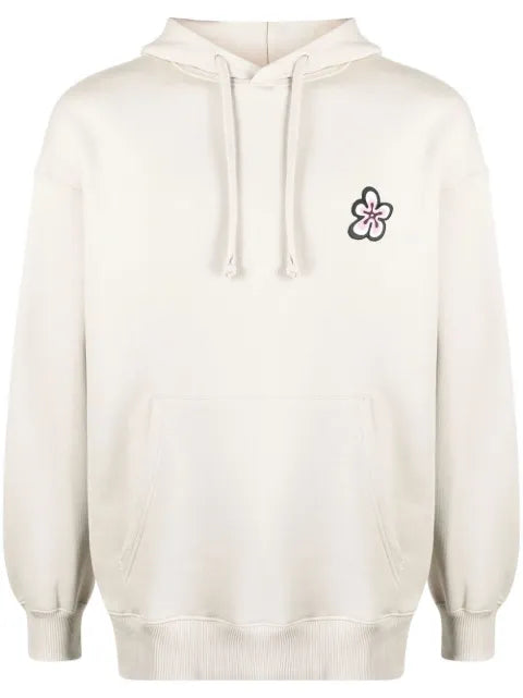 Camper floral print cotton hoodie