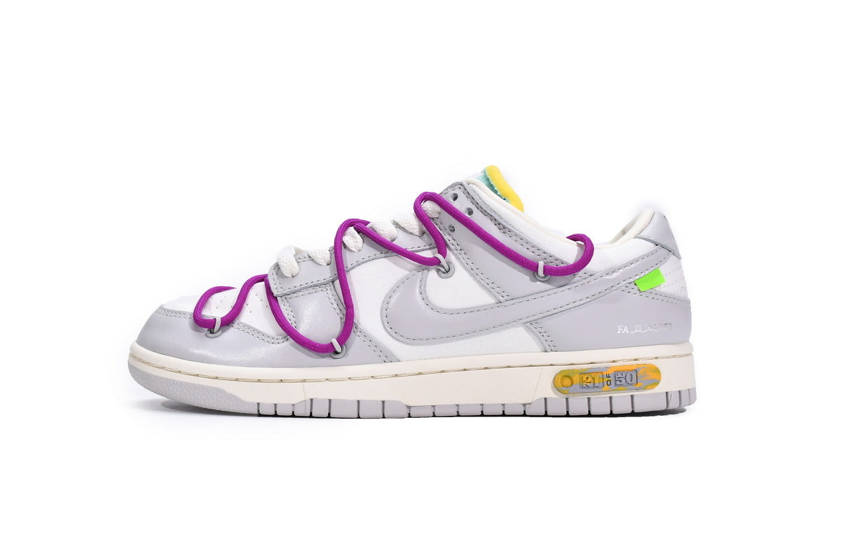 Nike Dunk Low Off White Lot 21 Reps Sneaker DM1602-100