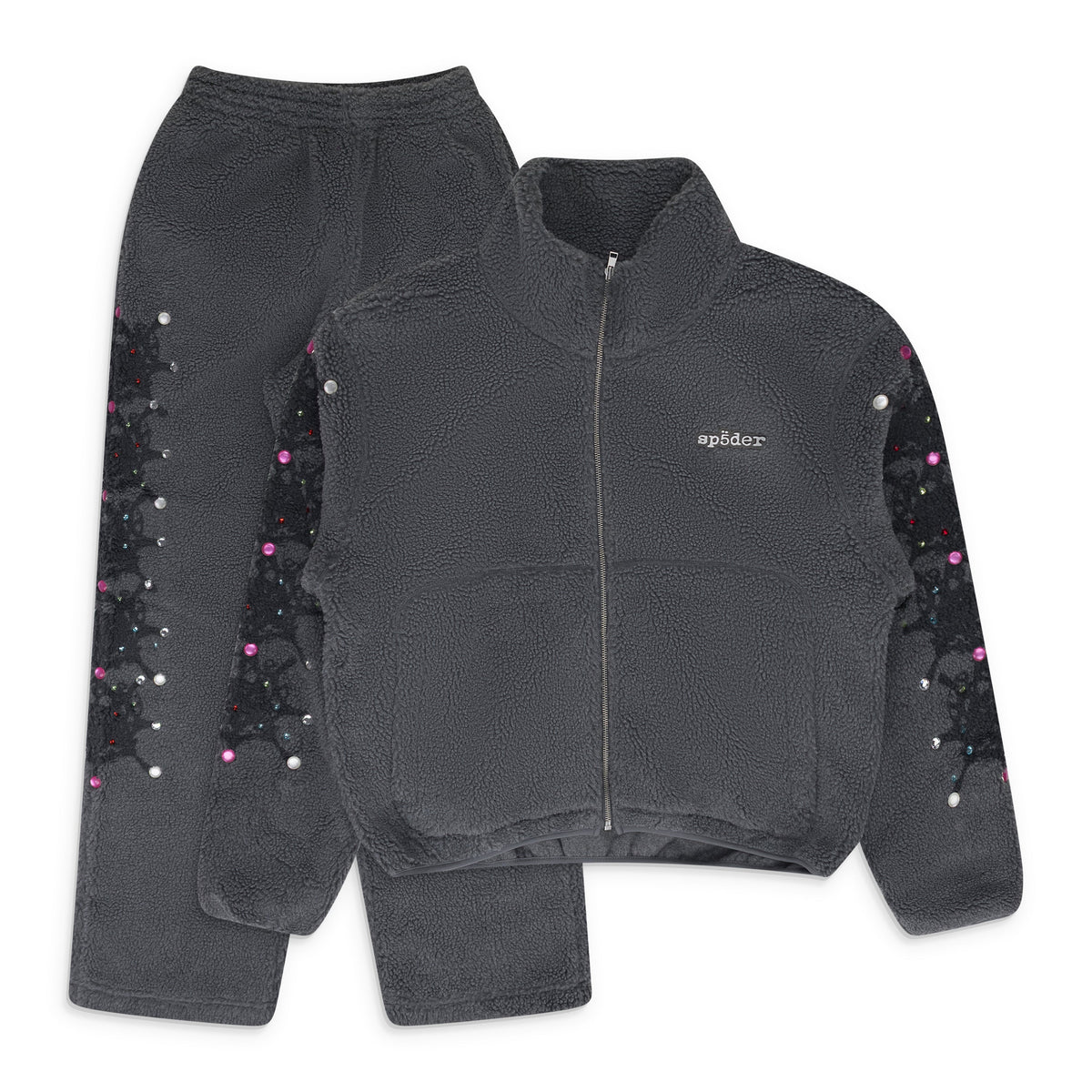 Slate Webstone Teddy Fleece Zip Up