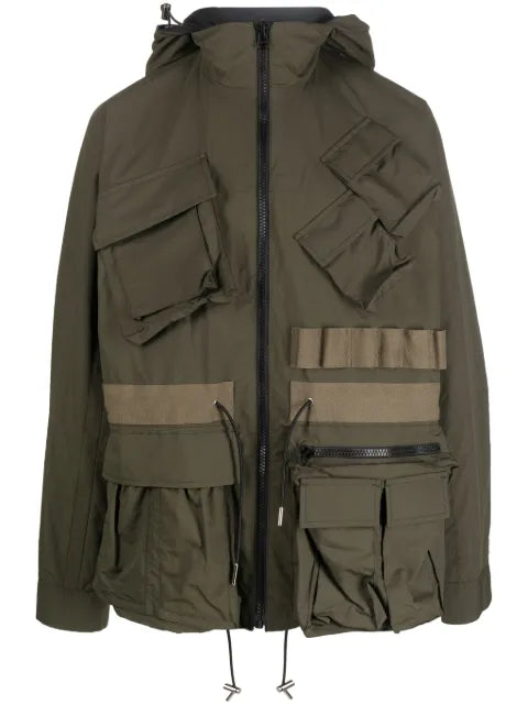 sacai Matte Blouson reversible taffeta jacket