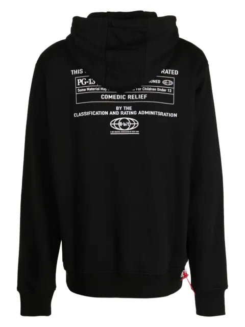 Mostly Heard Rarely Seen 8-Bit Ghost Catcher graphic-print cotton hoodie
