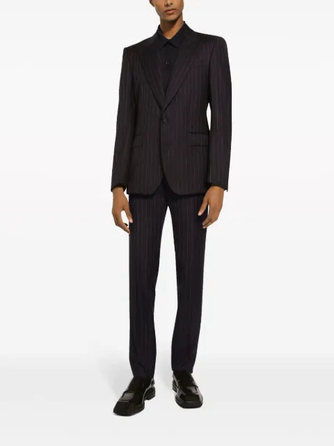 Dolce & Gabbana striped single-breasted blazer