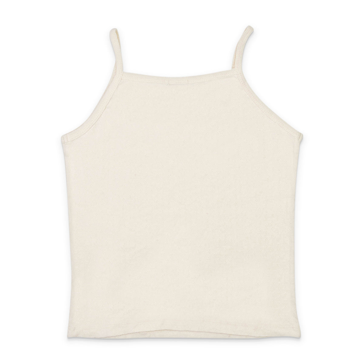 POINTELLE CREAM TANK