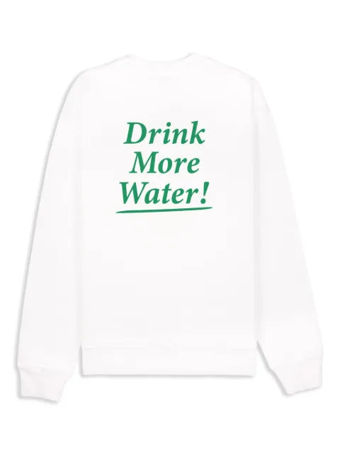 Sporty & Rich Drink More Water cotton sweatshirt