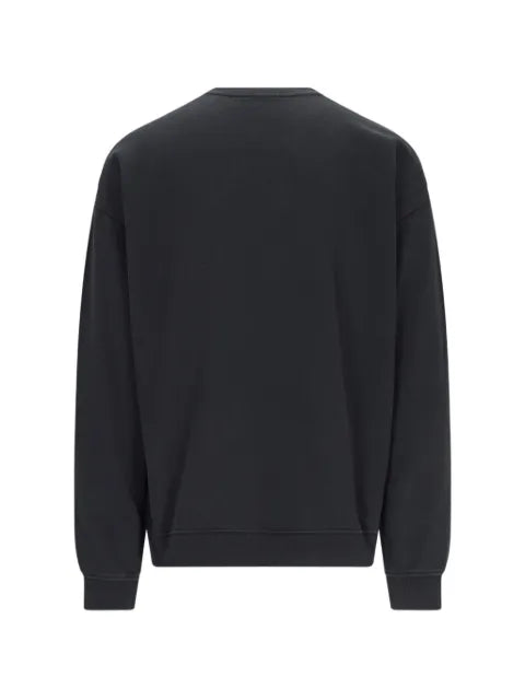 Diesel sweatshirt with distressed flocked logo