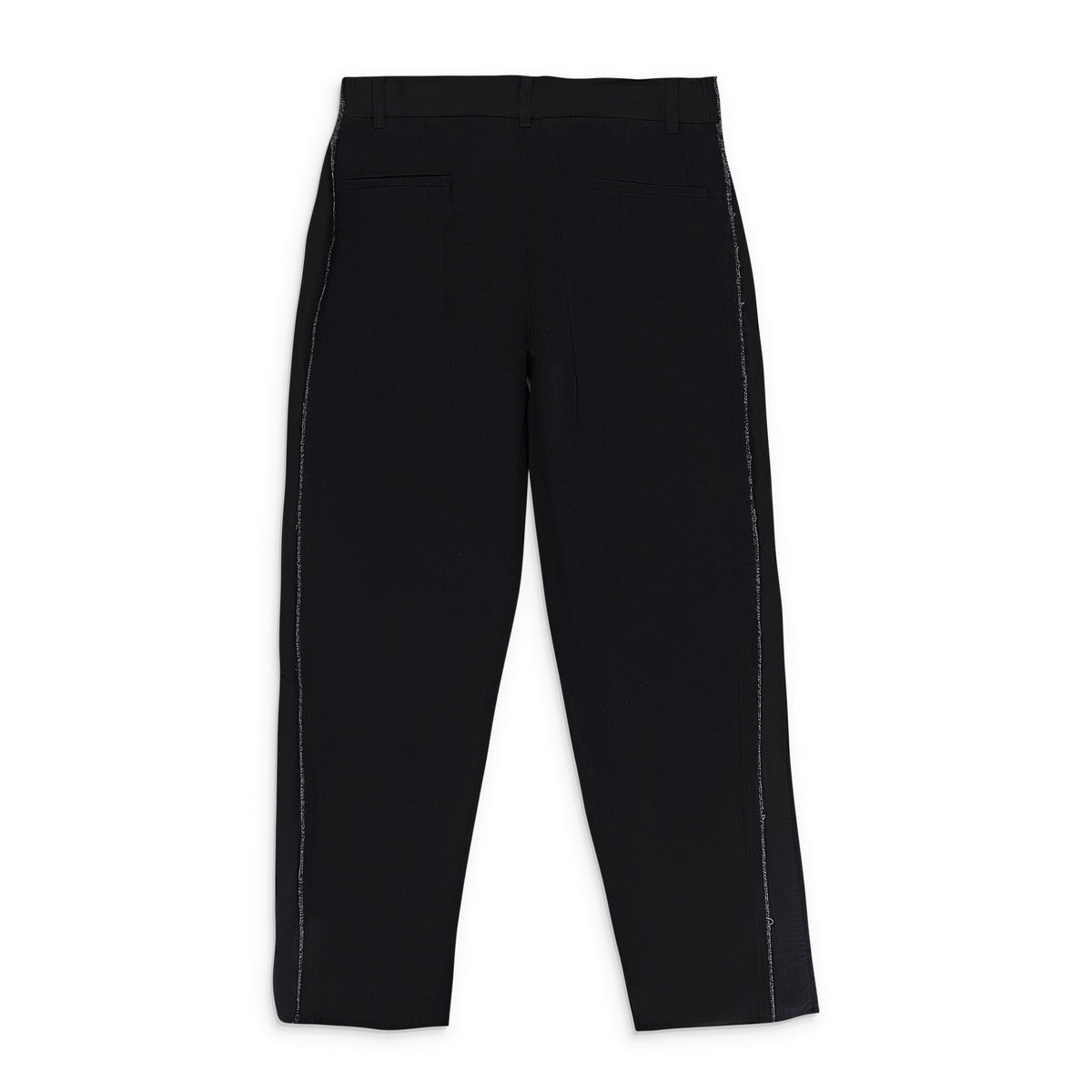 SLICED TAILORED BLACK TROUSER
