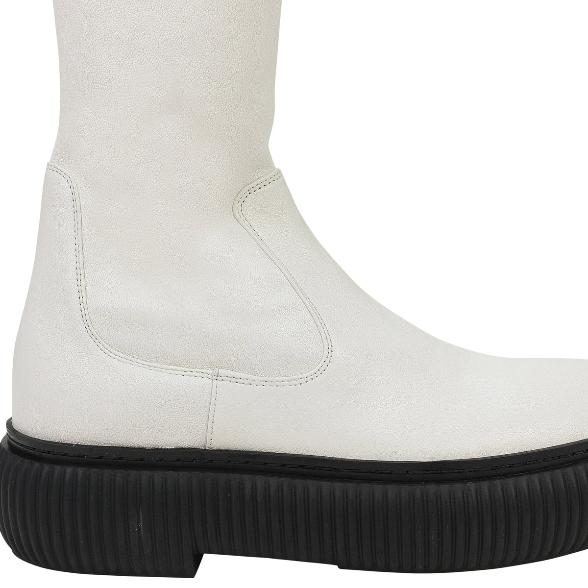 WHITE ARPEGE HIGH OVER THE KNEE BOOTS