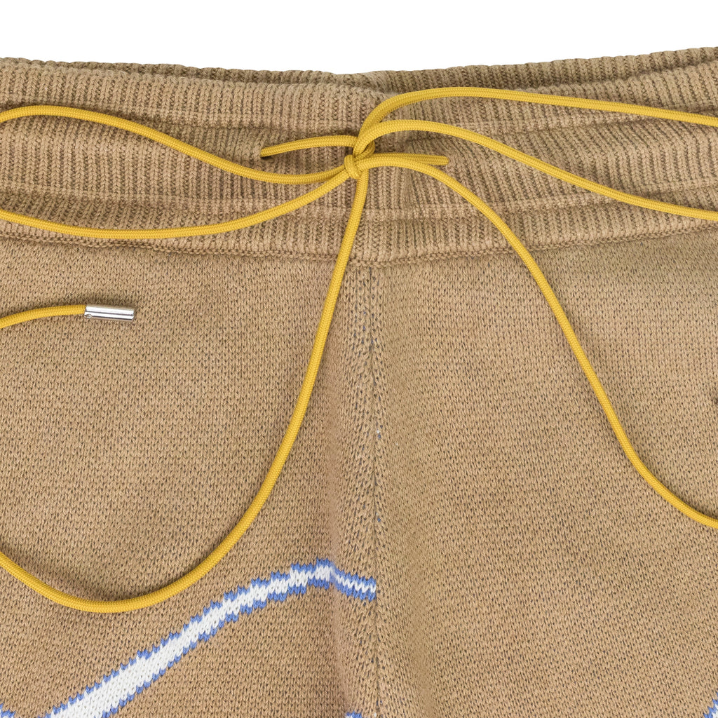 IVORY SCRIPT LOGO KNIT SHORTS