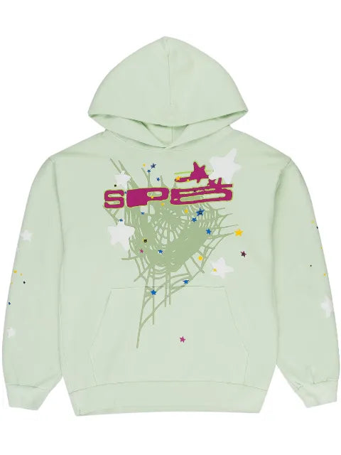 SP5DER graphic-print "Mint" hoodie