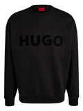 HUGO oversize-fit sweatshirt in cotton terry with tonal logo