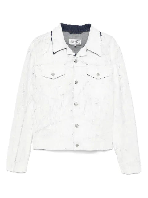MM6 Maison Margiela coated denim jacket