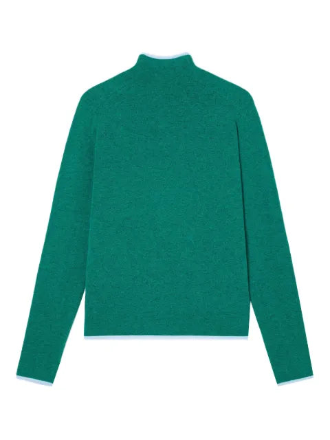 Sunnei half-zipped long-sleeve sweater