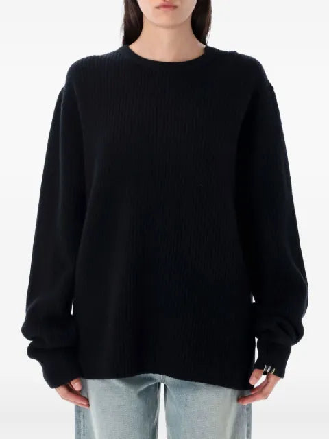 extreme cashmere ribbed-knit sweater