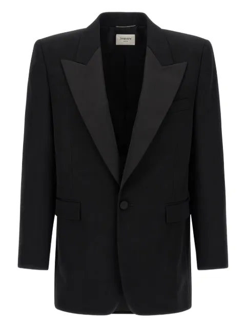Saint Laurent peak-lapel single-breasted blazer