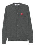 Comme Des Garçons Play logo heart-emblem V-neck cardigan