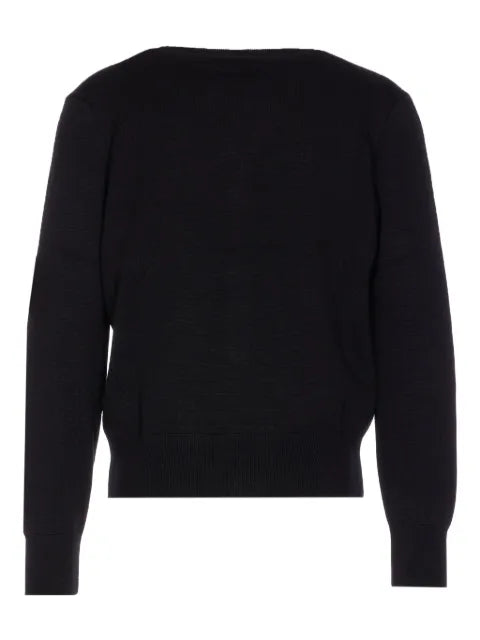 AMI Paris buttoned V-neck cardigan
