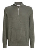 Brunello Cucinelli rib half-zip sweater
