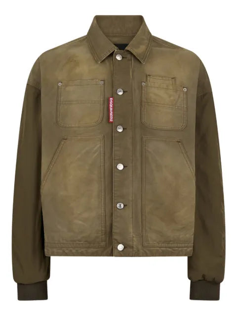 DSQUARED2 polo-collar long-sleeve jacket