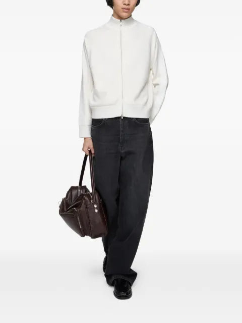 Acne Studios zip-up logo cardigan