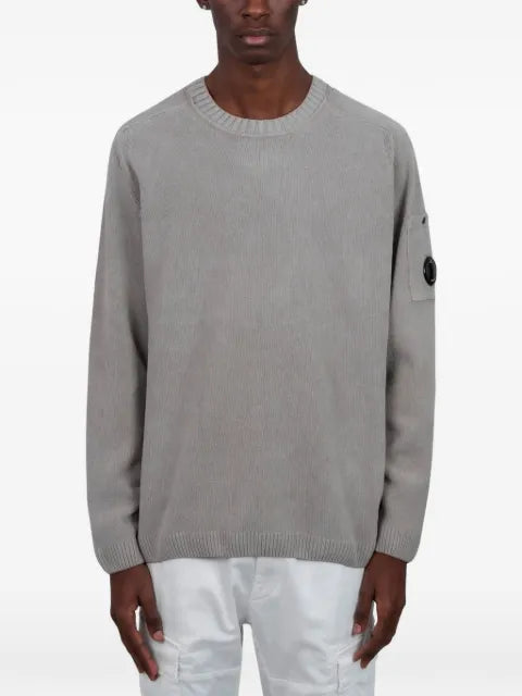 C.P. Company cotton chenille crewneck Lens sweater