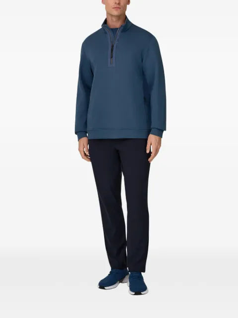 Boggi Milano half-zip scuba sweatshirt