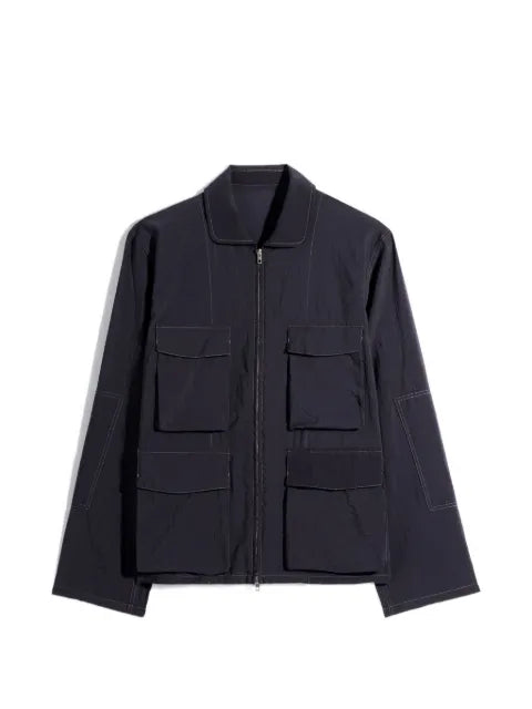 LEMAIRE 3D pocket jacket in washed technical cotton