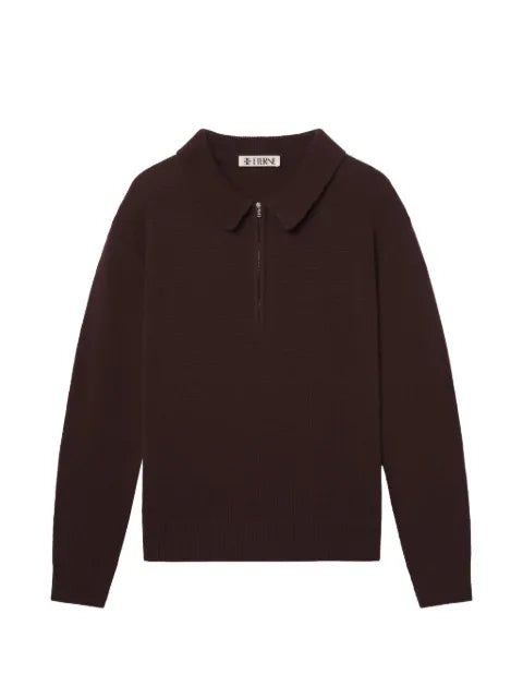 ETERNE Blaise zip collared sweater