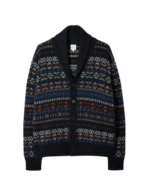 Paul Smith patterned shawl-collar cardigan