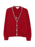 Thom Browne donegal intarsia Hector patchwork cardigan
