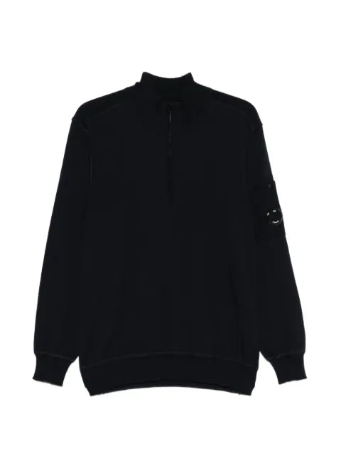 C.P. Company cotton Sea Island half-zip lens sweater