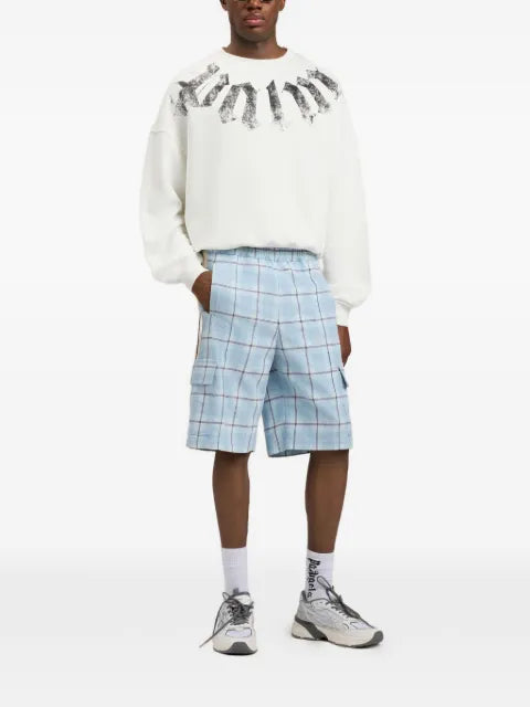 Palm Angels Big Neck Logo loose sweatshirt