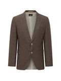 BOSS slim-fit jacket in virgin wool, silk and linen