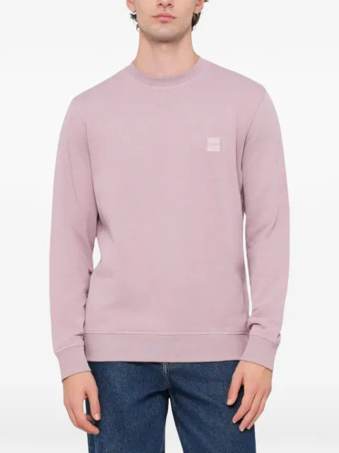BOSS logo-patch sweatshirt