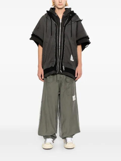 Maison MIHARA YASUHIRO triple layered zip-up sweat vest