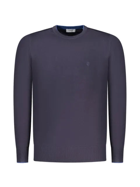 COVERI MOVING fine-knit cotton sweater