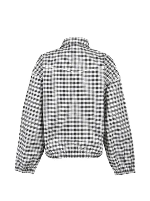 BREATH script-logo check-pattern jacket