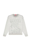 Diesel sweatshirt with dévoré print