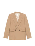 SANDRO double-breasted virgin-wool blazer