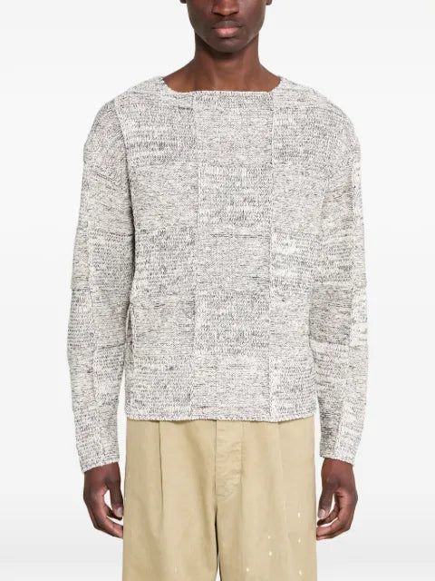 Auralee structured boat-neck sweater