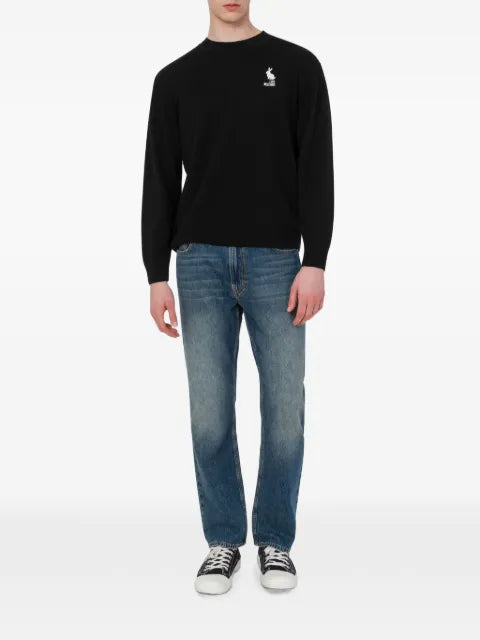 Love Moschino logo-embroidered rabbit-motif sweater