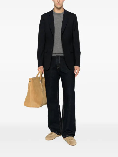 SERGIO MORETTI FIRENZE crew neck ribbed-trim sweater