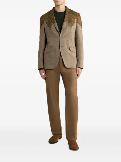 ETRO sweater in cotton and wool with Paisley-motif