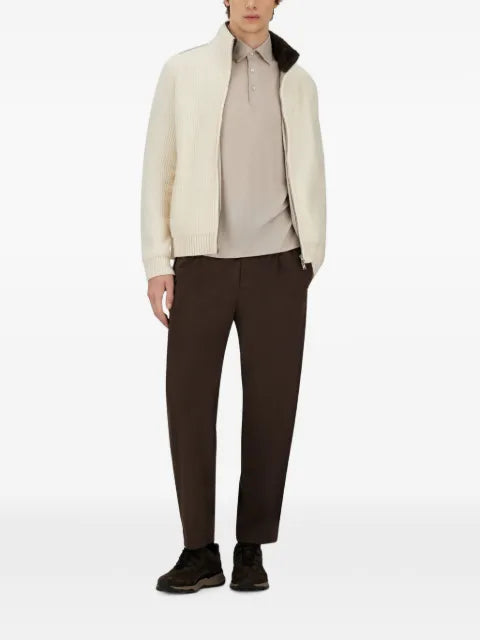 Herno ribbed-knit wool cardigan