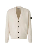 Stone Island logo-patch button-up cardigan