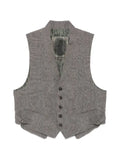Ziggy Chen check-pattern waistcoat