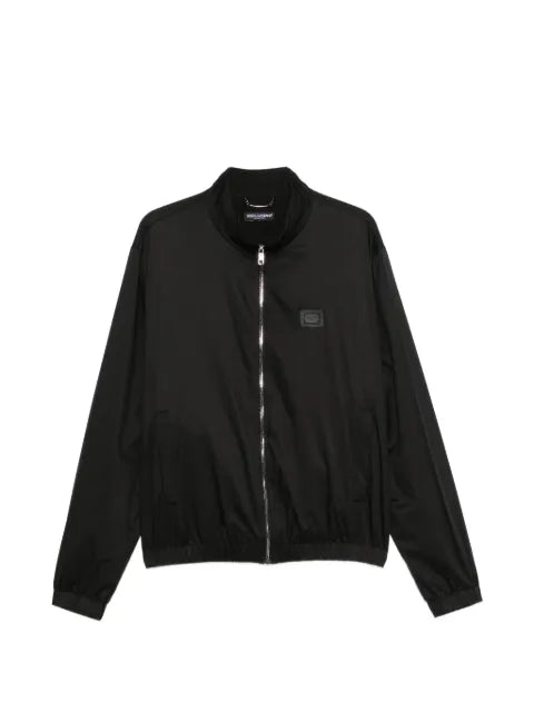 Dolce & Gabbana logo-plaque zip-up jacket